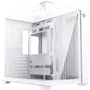 Hiditec SKY Caja Torre Gaming ATX Blanca con Triple Panel de Cristal Templado, Refrigeración para 7 Ventiladores, 2 Slots PCIe Verticales, USB Tipo-C - CHA010057
